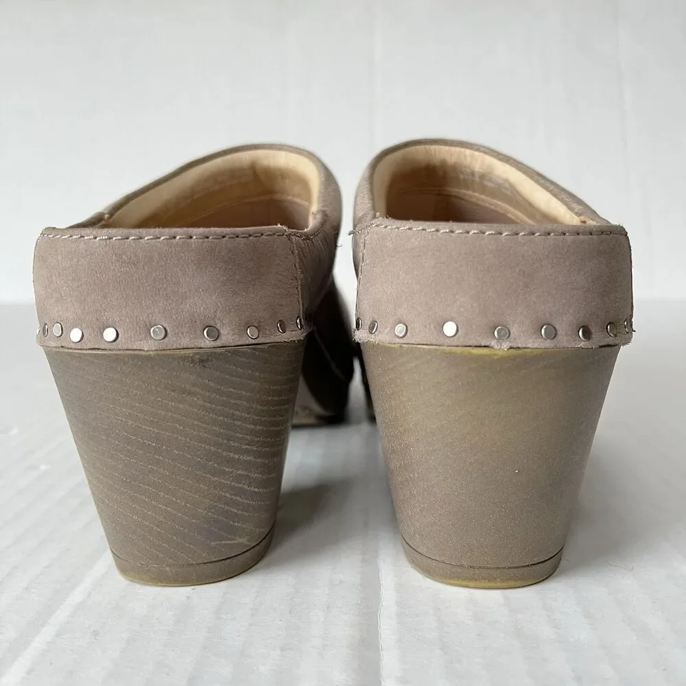Dansko Sammy Clogs Womens Slip On Comfort Open Heel Casual Shoes Nubuck Leather - Picture 9 of 13